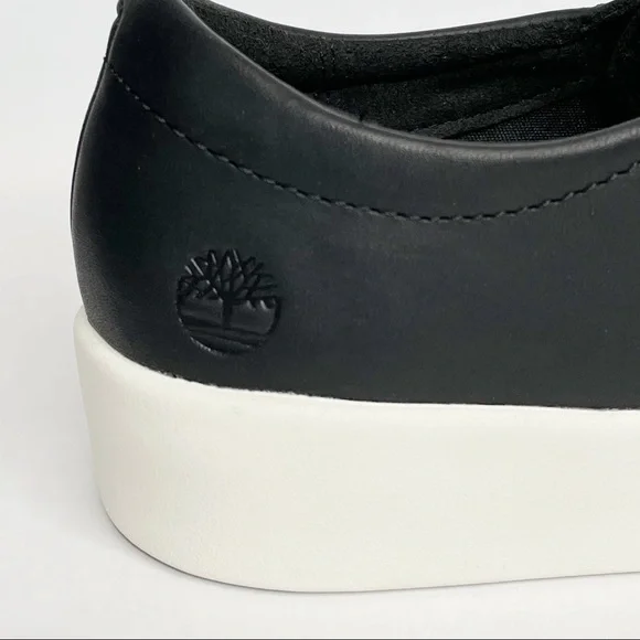 NWOB Timberland Teya Black Leather Sneaker Size 9 - Picture 4 of 10
